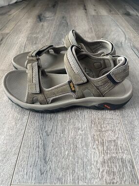 Teva Olive Green Suede Adjustable Sport Sandals